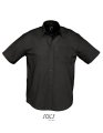 Overhemd korte mouwen Oxford Sols 16010 zwart